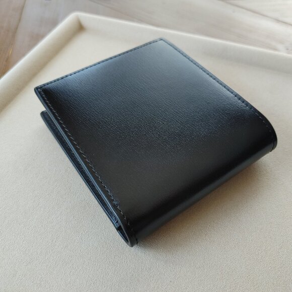 Saint Laurent YSL Gold "Small Cassandre" Leather Bi-fold Wallet (New) - Picture 9 of 11